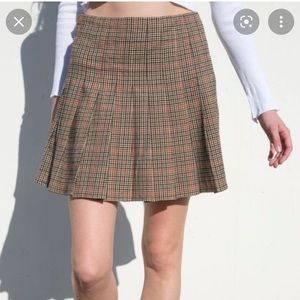 NWOT BRANDY MELVILLE Dana Plaid Mini Skirt